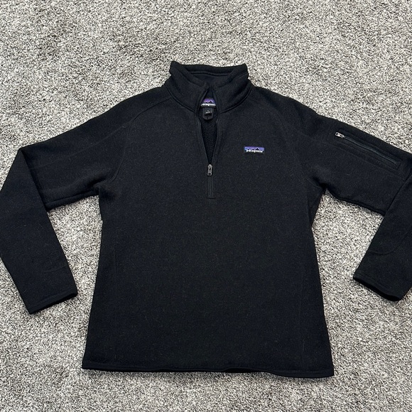 Patagonia Tops - Patagonia Black Better Sweater Quarter-Zip Pullover